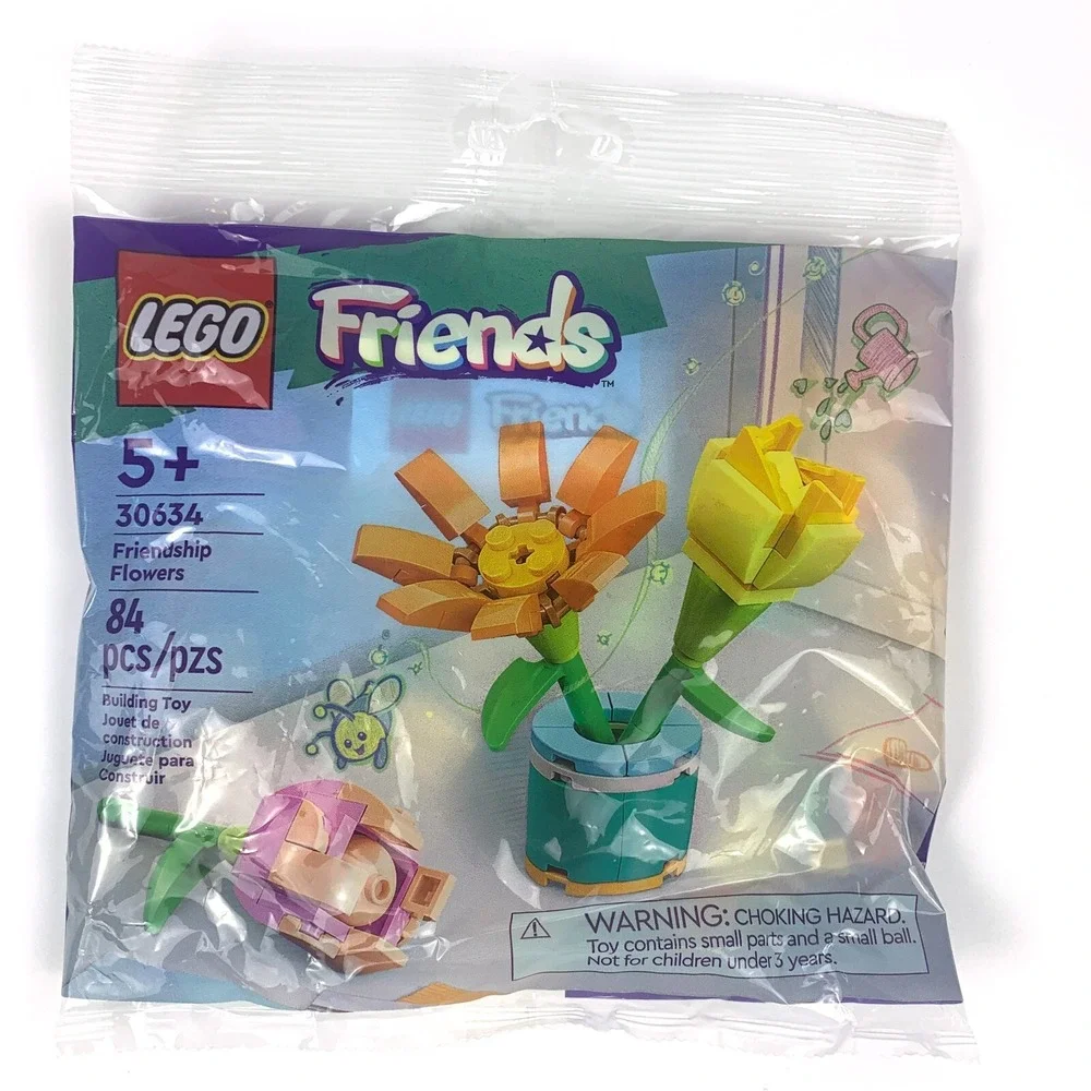 Lego Friends Lot of 4 Polybags 30404 Sunflower 30412 Picnic 30416 Market Stand 2